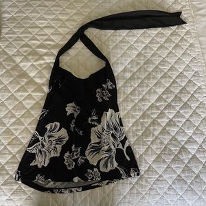 White House Black Market Tie Halter Top